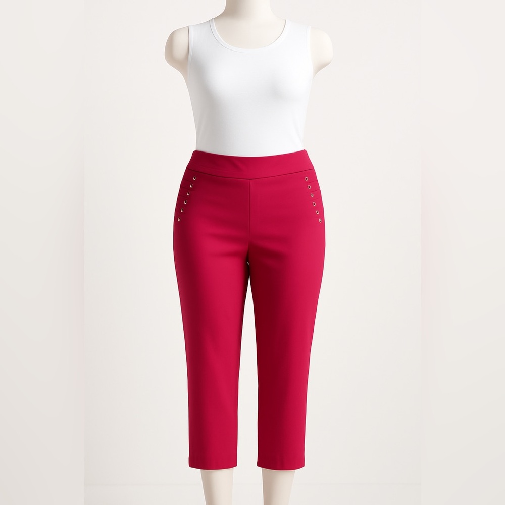 Thalia Sodi Women's Vibrant Pink Cropped Pants